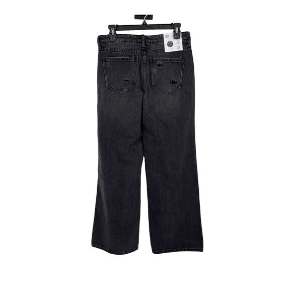 BP. jeans destroyed wide leg distressed low rise denim size 27 - Picture 3 of 5